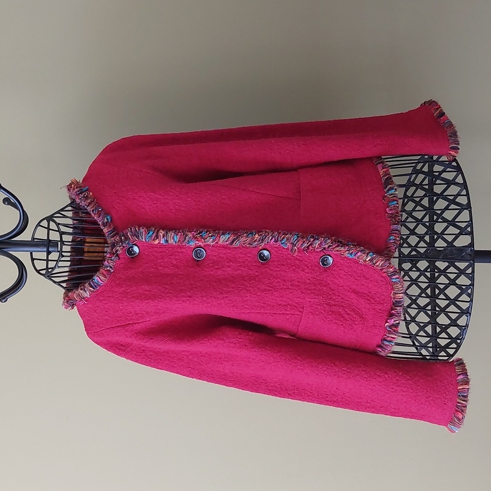 "Ruby Rd." SIZE PL, 100% red wool jacket